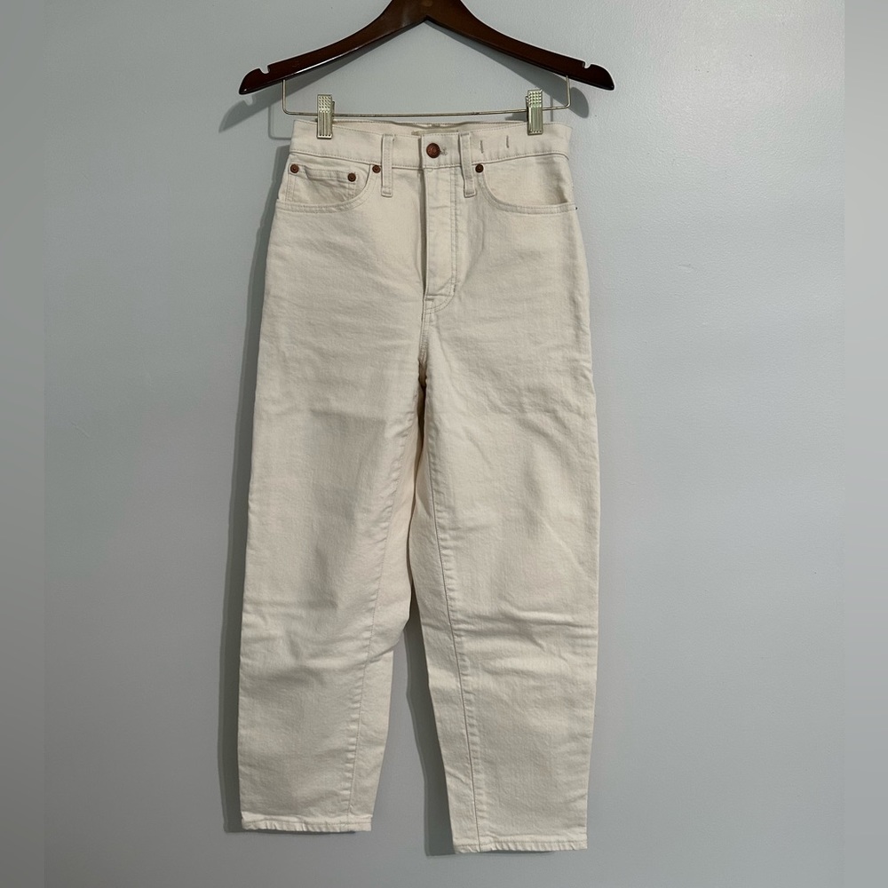 Madewell Cream Balloon Jeans